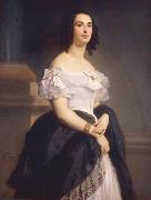 Gustave Boulanger Portrait of Adele Hugo oil painting artist